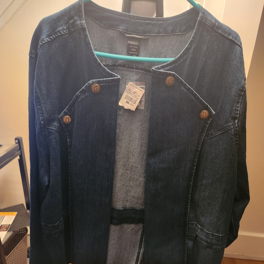 Brand New Ashley Stewart 2224 Denim Jacket